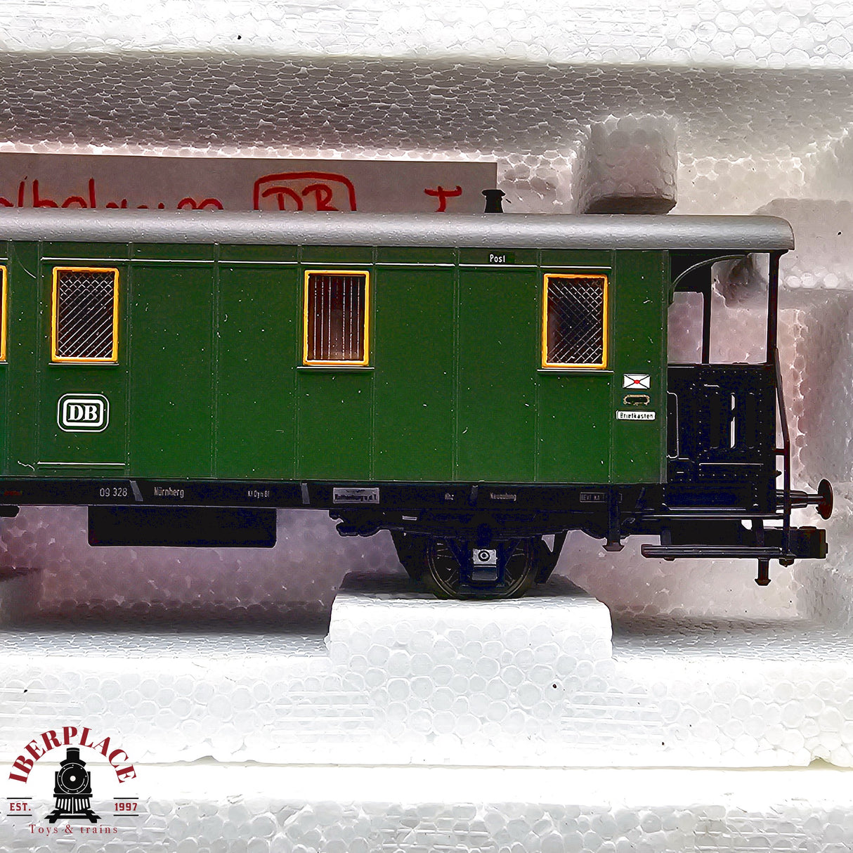 ♻️ 2da mano -  DC Roco 5x vagones equipajes y postales DB H0 escala 1:87 E13