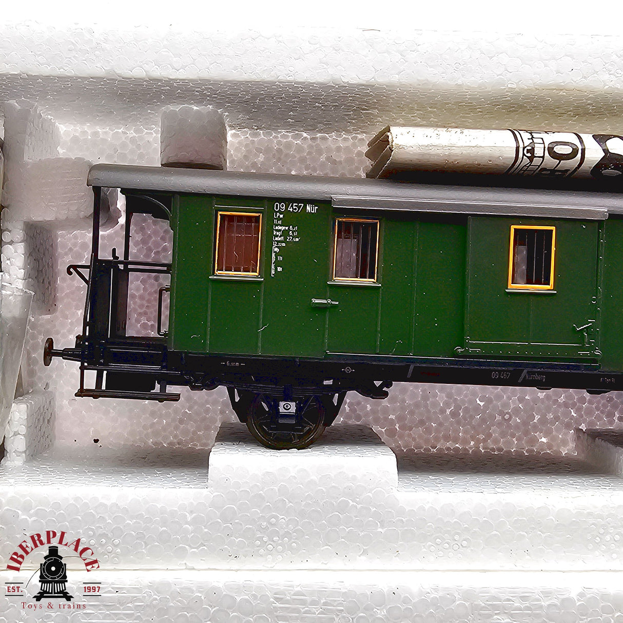 ♻️ 2da mano -  DC Roco 5x vagones equipajes y postales DB H0 escala 1:87 E13