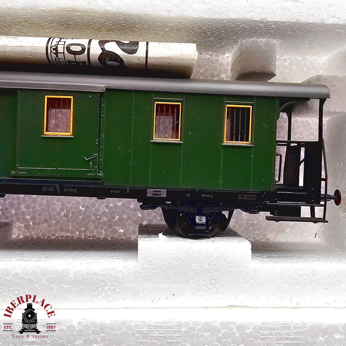 ♻️ 2da mano -  DC Roco 5x vagones equipajes y postales DB H0 escala 1:87 E13