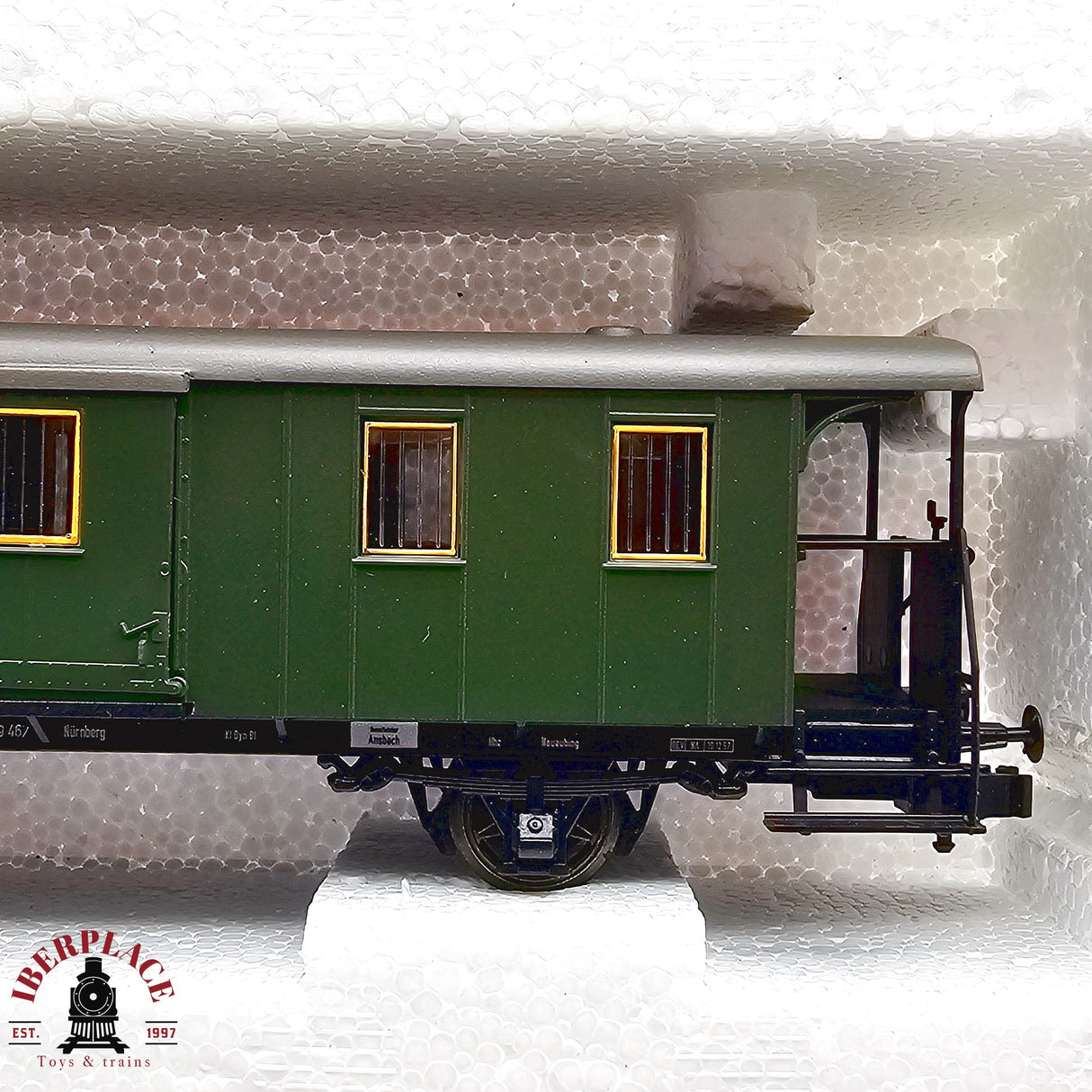 ♻️ 2da mano -  DC Roco 5x vagones equipajes y postales DB H0 escala 1:87 E13