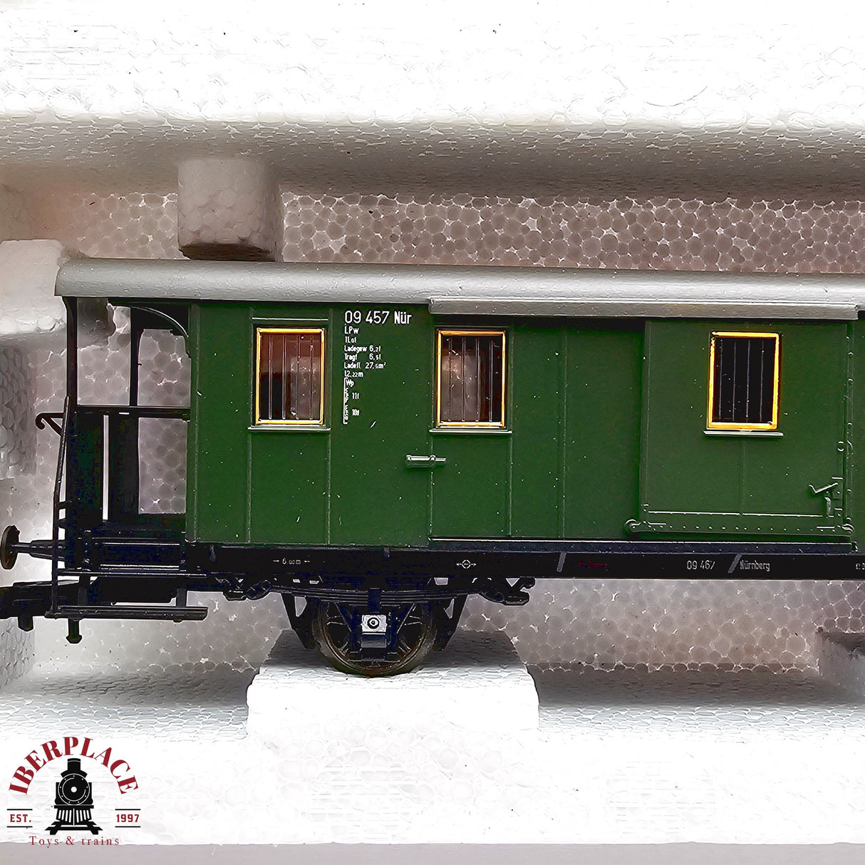 ♻️ 2da mano -  DC Roco 5x vagones equipajes y postales DB H0 escala 1:87 E13