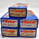 ♻️ 2da mano -  DC Roco 5x vagones equipajes y postales DB H0 escala 1:87 E13