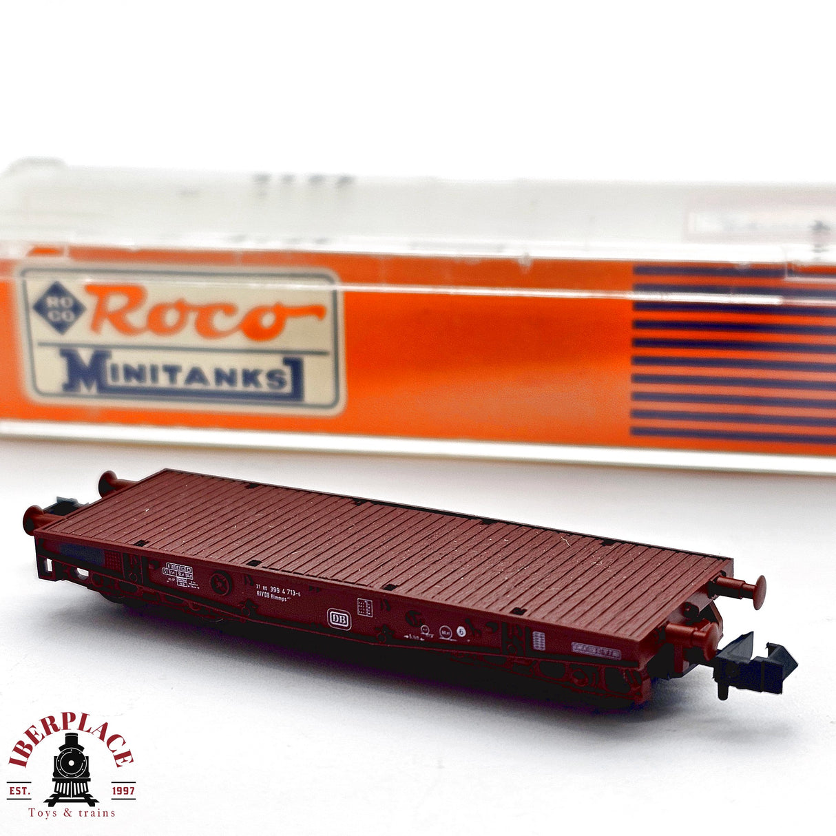 ♻️ 2da mano - Roco 901 vagón plataforma ÖBB N escala 1:160 E13 2/3