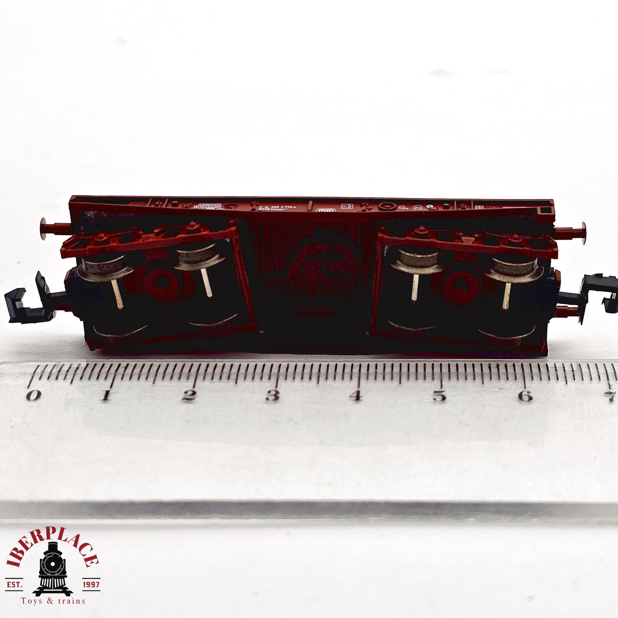 ♻️ 2da mano - Roco 25182 vagón plataforma DB N escala 1:160 E13