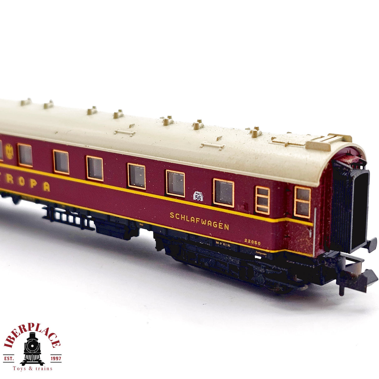 ♻️ 2da mano - Minitrix 51 3153 00 vagón camas Mitropa N escala 1:160 E13