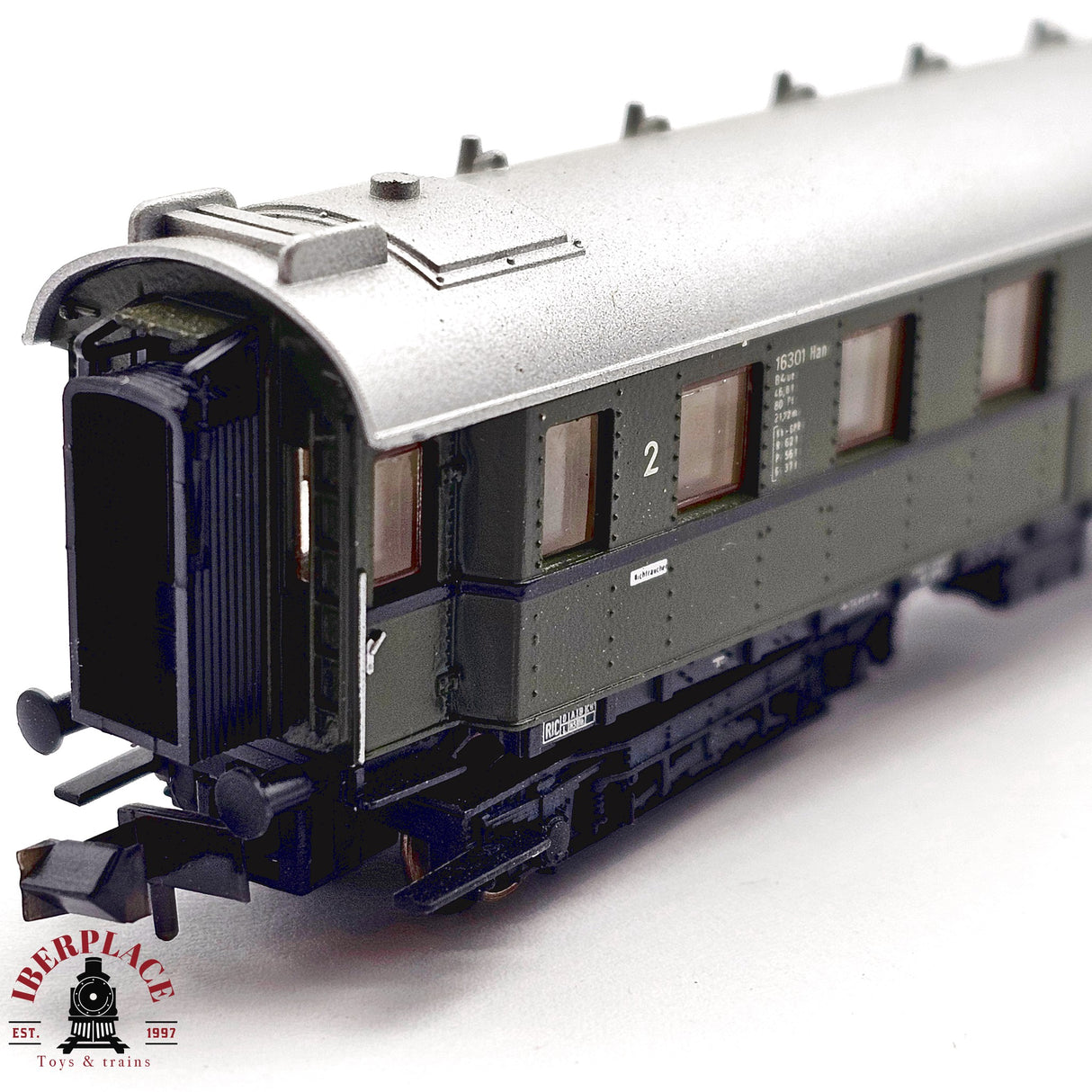 ♻️ 2da mano - Minitrix 13307 vagón pasajeros DB clase 2 N escala 1:160 E13