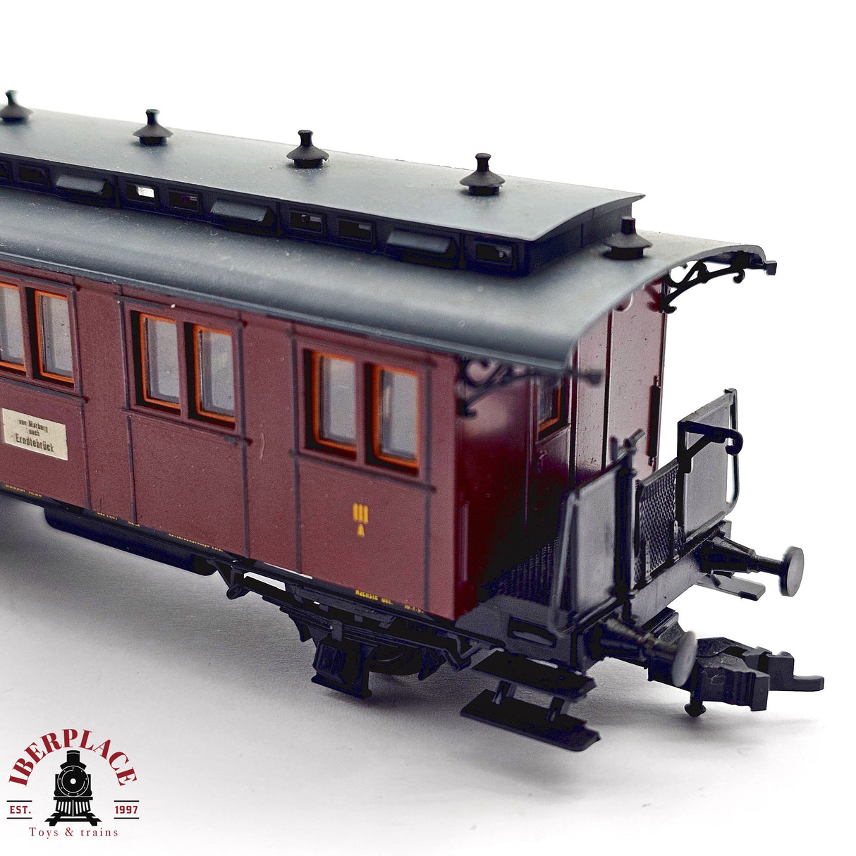 ♻️ 2da mano - DC Roco vagón pasajeros K.P.E.V 1200 H0 escala 1:87 E13