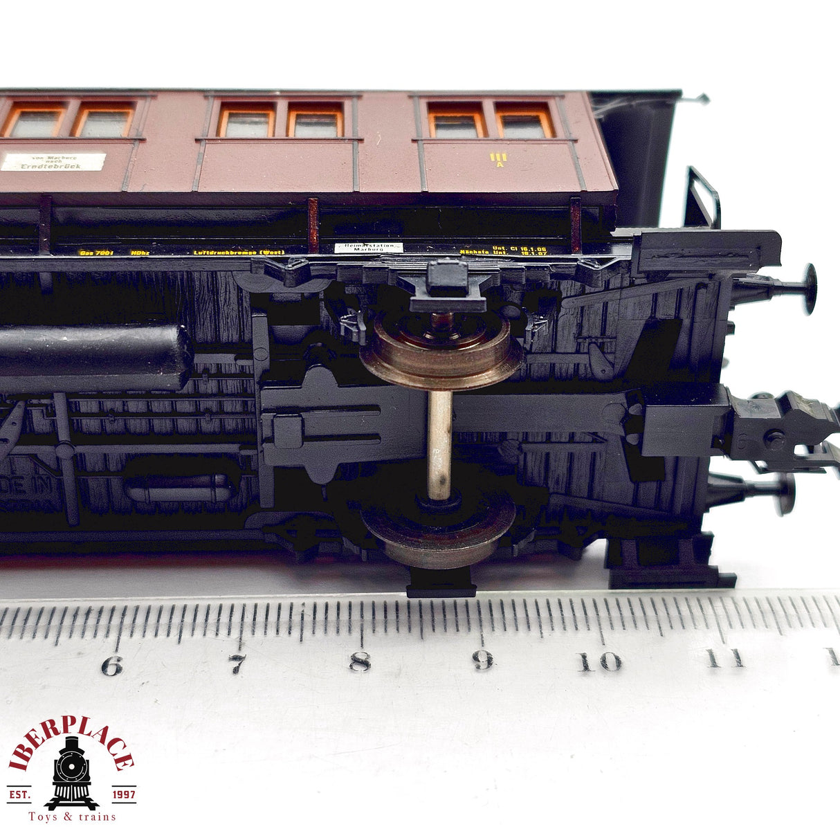 ♻️ 2da mano - DC Roco vagón pasajeros K.P.E.V 1200 H0 escala 1:87 E13