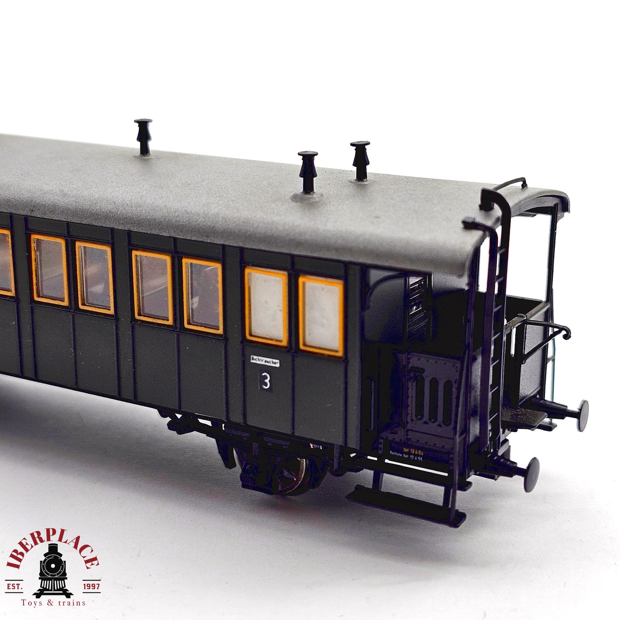 ♻️ 2da mano - DC Roco 44824 vagón pasajeros clase 3 H0 escala 1:87 E13