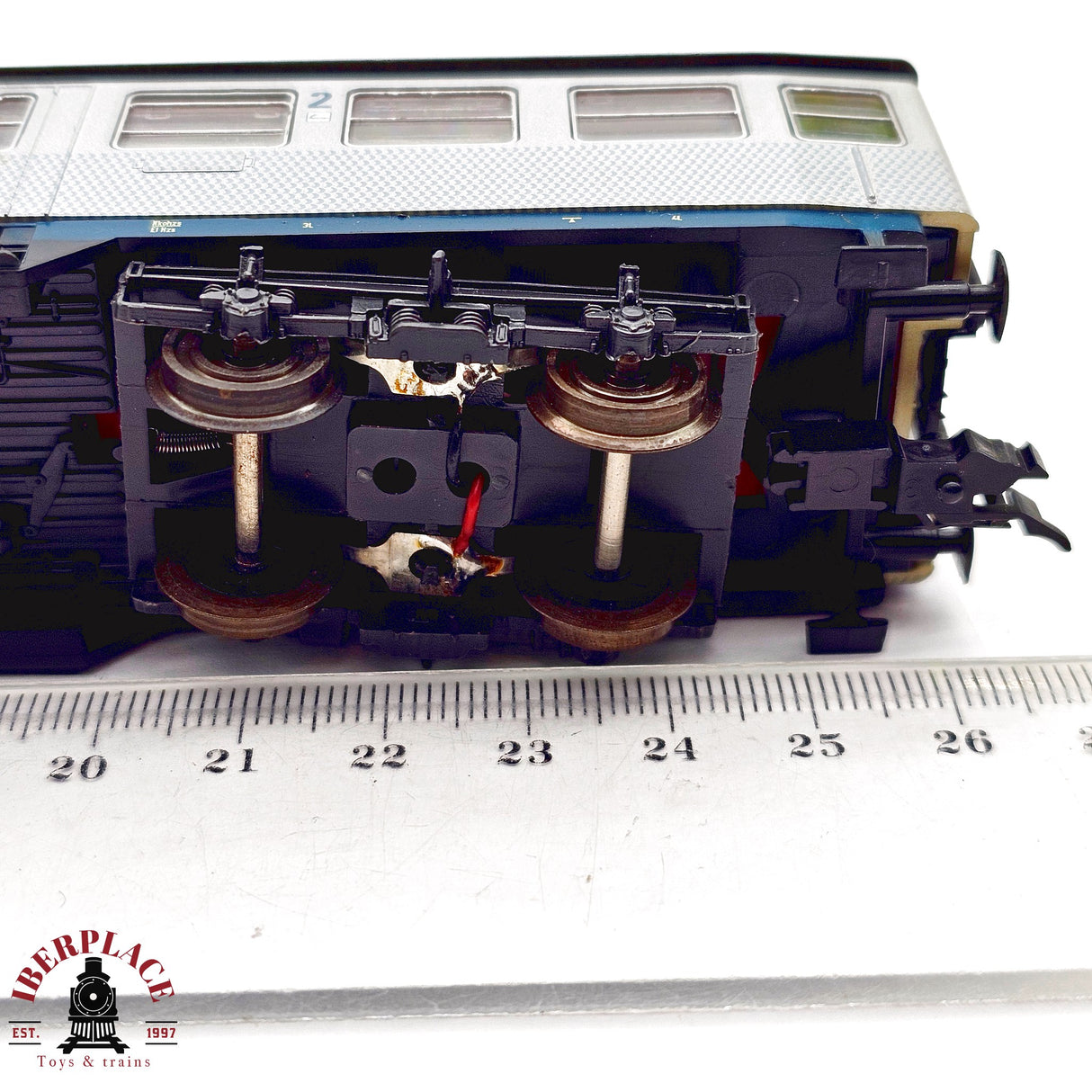 ♻️ 2da mano - DC Roco 4264S vagón pasajeros DB clase 2 Silver H0 escala 1:87 E13