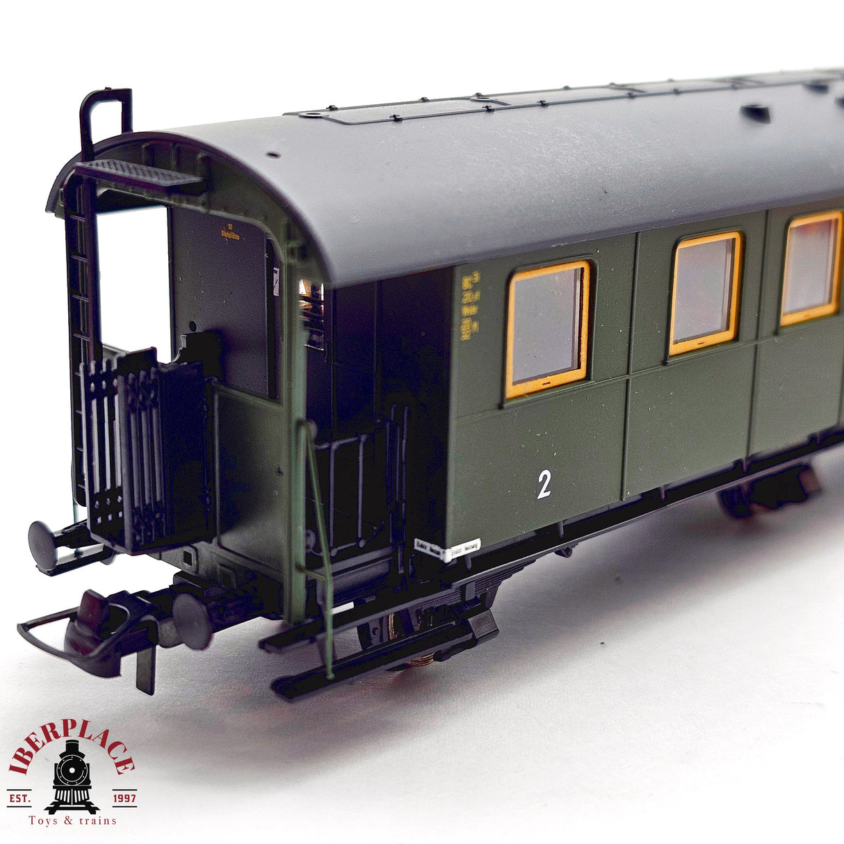 ♻️ 2da mano - DC Roco 44863 vagón pasajeros DR clase 2-3 H0 escala 1:87 E13