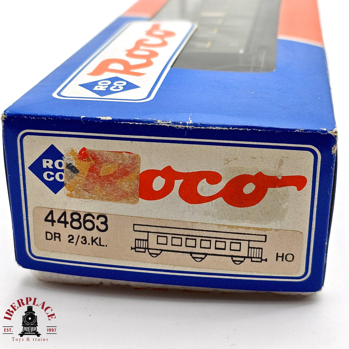 ♻️ 2da mano - DC Roco 44863 vagón pasajeros DR clase 2-3 H0 escala 1:87 E13