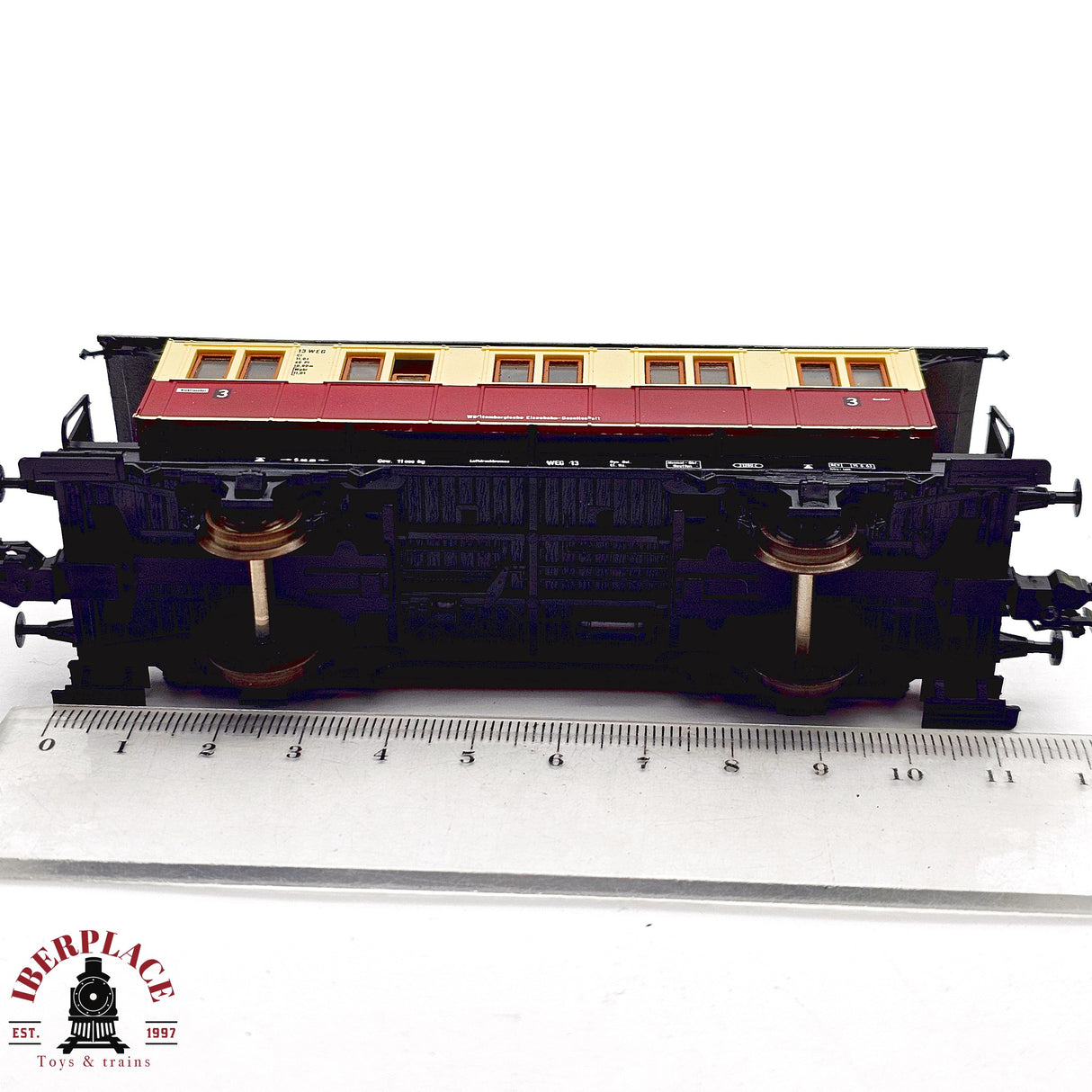 ♻️ 2da mano - DC Roco 4212 vagón pasajeros clase 3 H0 escala 1:87 E13