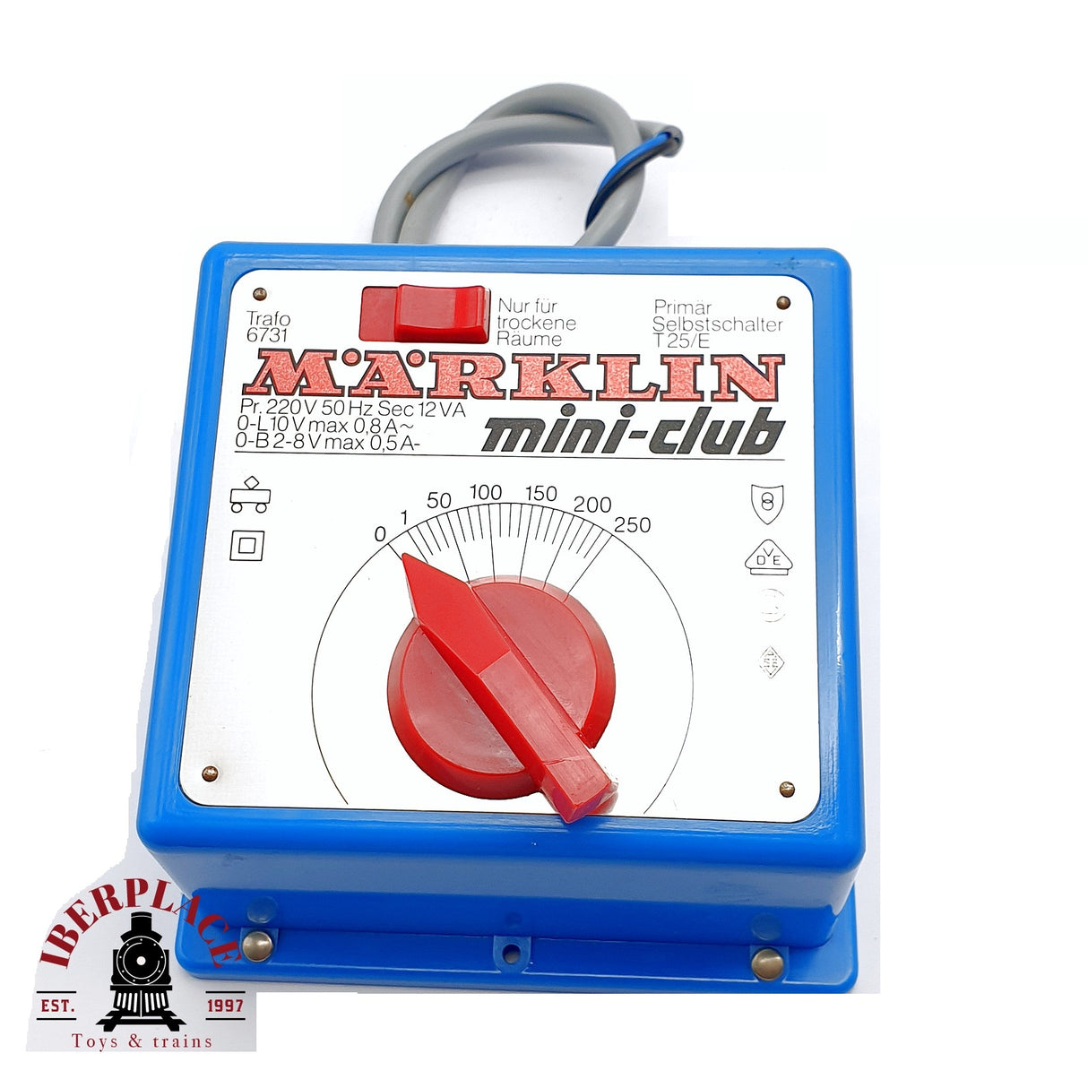 ♻️ 2da mano - Märklin 6731 Transformador 220V 50Hz 12VA Mini Club Z escala 1:220
