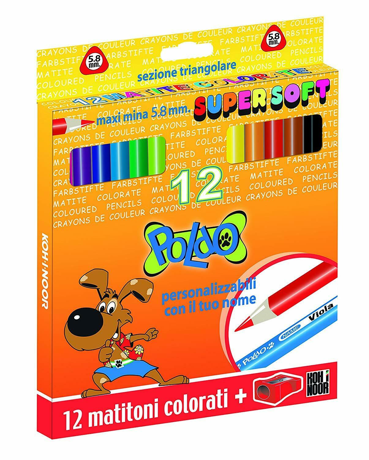 KOH-I-NOOR bolígrafo lapices de colores para niños mina 5,8 mm dibujos Supersoft