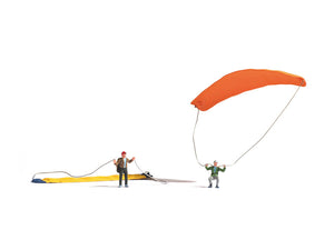 Noch 15886 figuras Parapentes Paragliders escala H0 1:87 ho 00