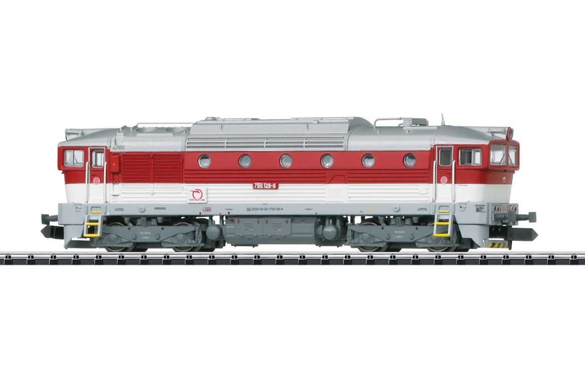 Minitrix 16736 Locomotora diésel de la serie 750 ŽSSK N escala 1:160