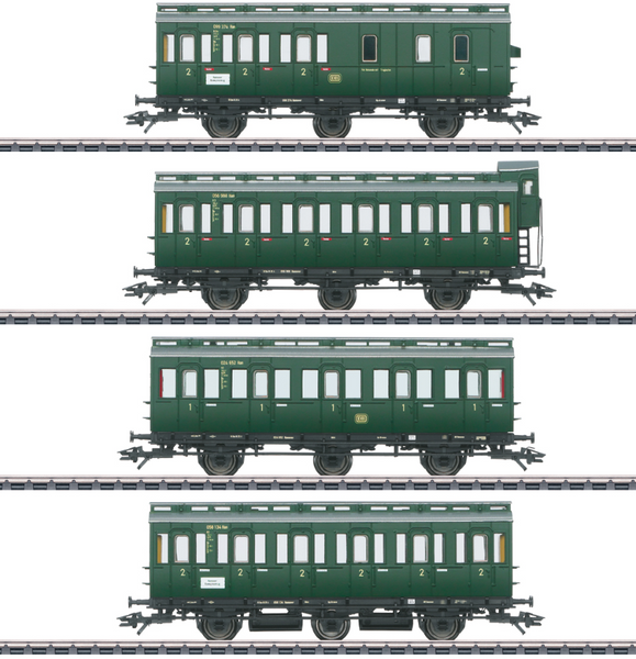 H0 1:87 escala Märklin 42046 set de vagones pasajero compartimentados DB