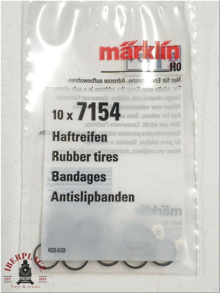 H0 escala 1:87 Marklin gomas locomotora Rubber tires Bandages Haftreifen 4x Set