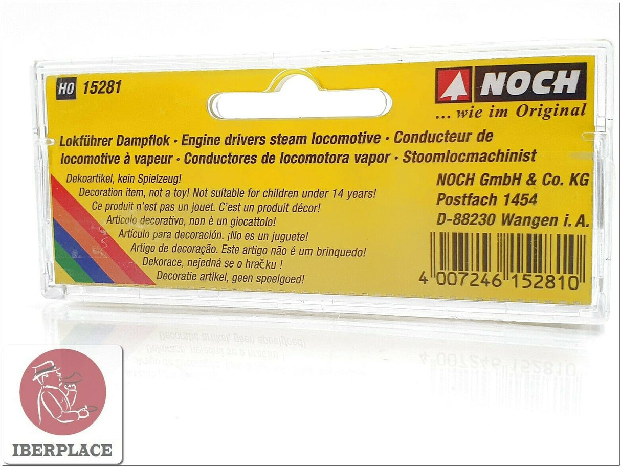 H0 escala 1:87 figuras modelismo maqueta Noch 15281 conductores locomotora