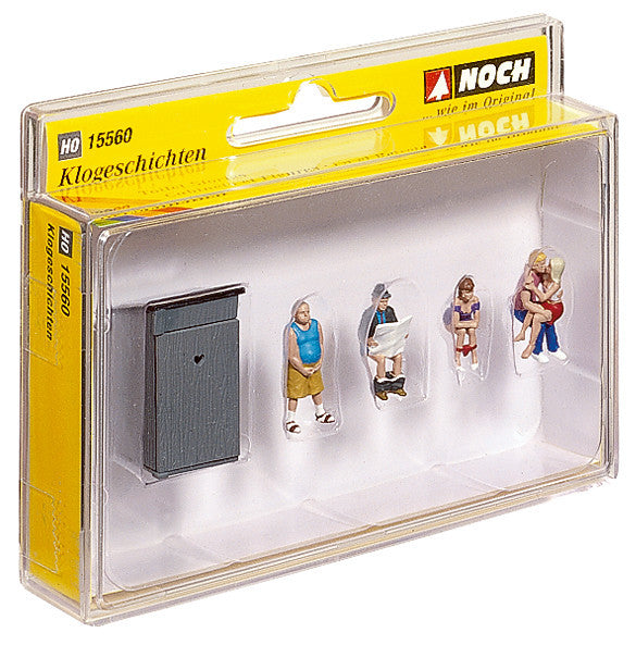 H0 1:87 ho escala Noch 15560 figuras Escenas de retrete Toilet Stories