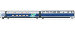 Trix 23489 Set de coches complementarios 3 para el TGV Euroduplex SNCF H0 escala 1:87