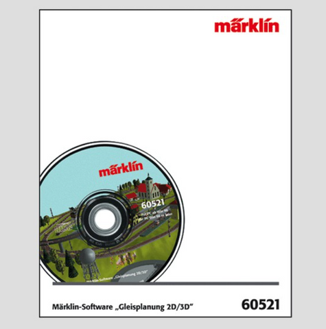 H0 1:87 escala Märklin 60521 Software de Märklin "Diseño de vías 2D/3D", versión 10.0