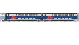 Trix 23487 Set de coches complementarios 1 para el TGV Euroduplex SNCF H0 escala 1:87