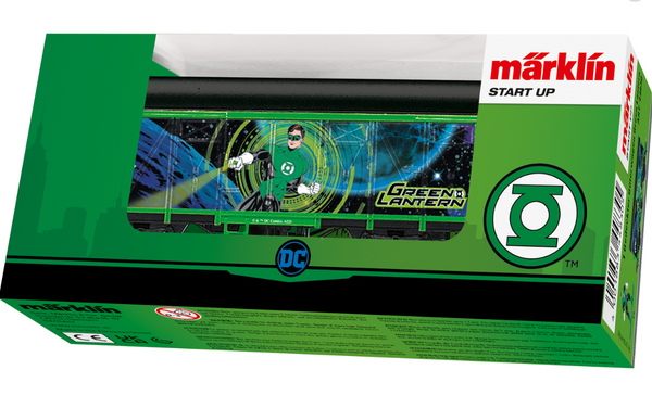 H0 1:87 escala Märklin 44830 Start up  Vagón de mercancías cubierto Green Lantern