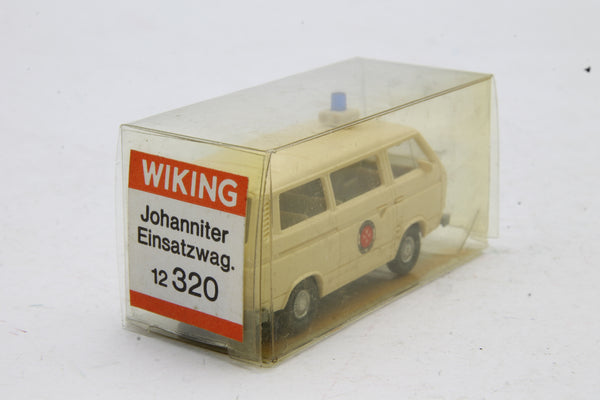 Wiking 12320 Coche Volkswagen de ayuda humanitaria Johanniter-Unfall-Hilfe Ho escala 1/87 automodelismo ho 00