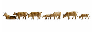N 1:160 escala figuras modelismo Noch 36722 vacas marrones