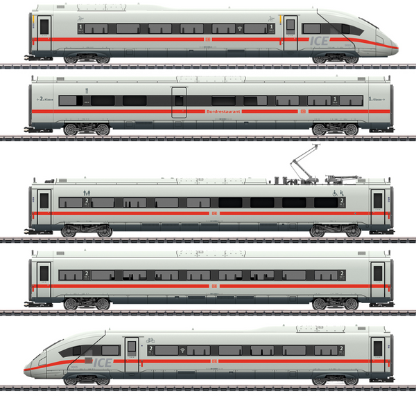 H0 1:87 Märklin 39714 DigitaL Tren locomotora ICE 4 de la serie 412/812 DB