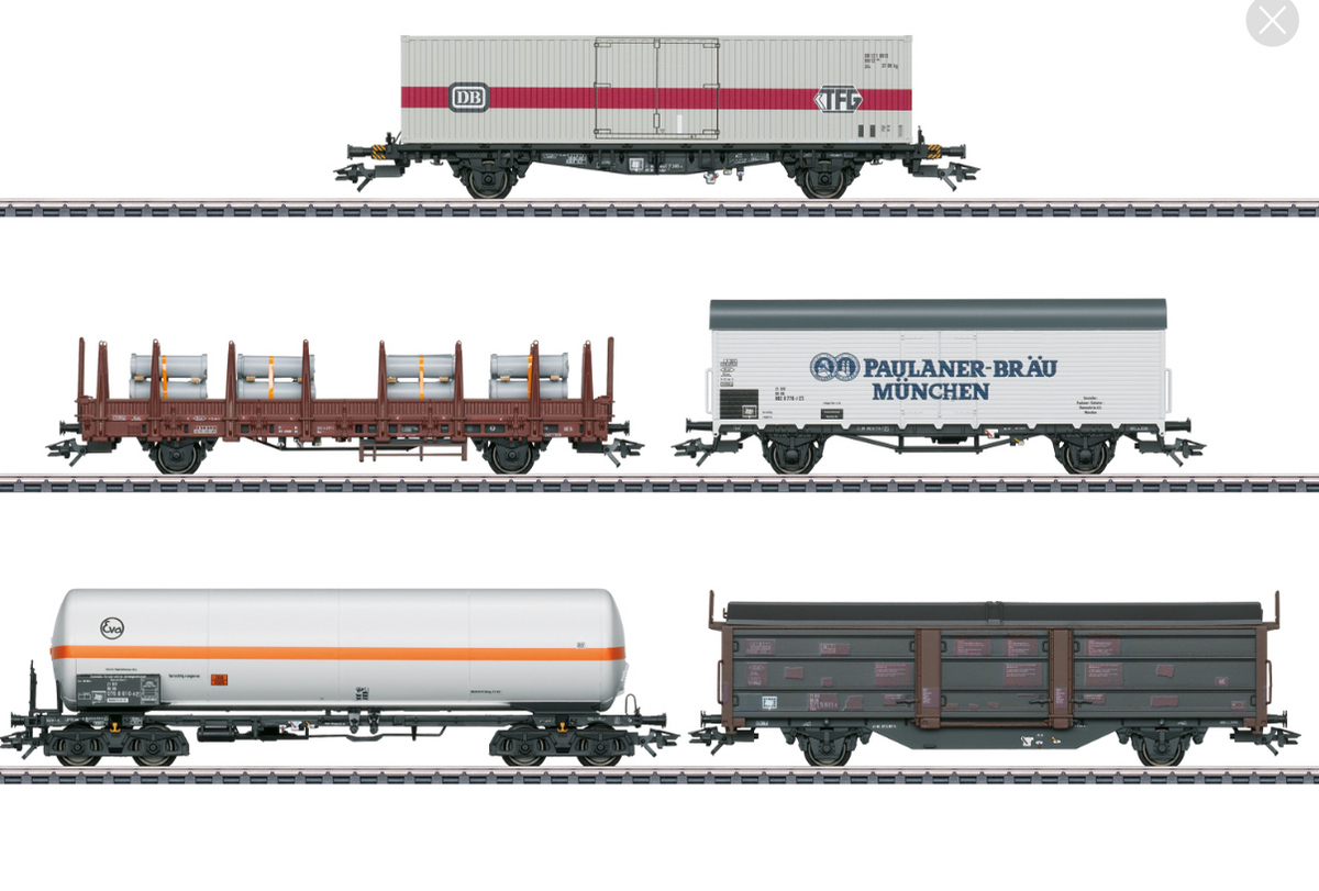 Set De Wagons Märklin – Transports De Secours II – Réf 58652 – Époque IV – Occasion