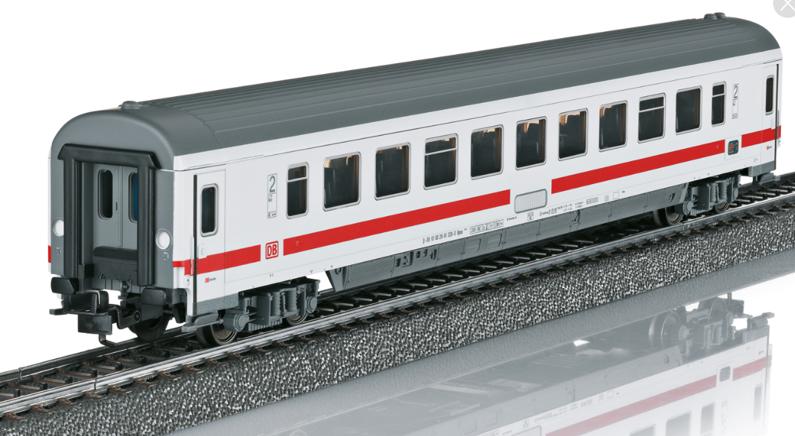 H0 1:87 escala Märklin 40501 Tren de expreso Intercity de segunda clase vagón pasajeros DB