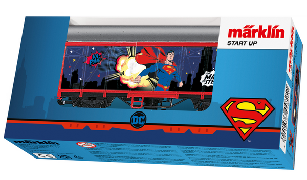H0 1:87 escala Märklin 44825 Start up vagón de mercancías cubierto "Superman"