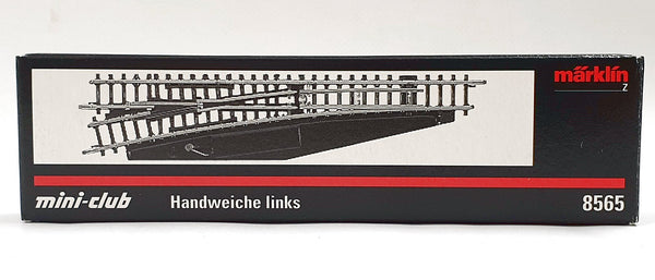 Z 1:220 escala trenes Märklin 8565 vias Desvío manual a la izquierda