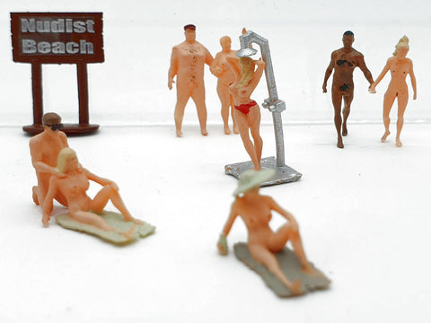 H0 1:87 escala figuras Iberplace 30002 Playa nudista modelismo
