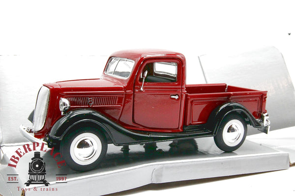 1:34 escala auto-modelismo Ford Pickup 1937 coche antiguo en metal