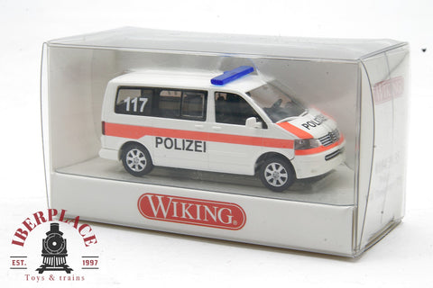 1/87 escala H0 auto-modelismo Wiking 0104 3835 Polizei VW Transporter T5