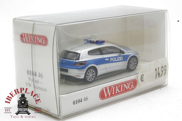 1/87 escala H0 auto-modelismo Wiking 0104 46 VW Polizei Scirocco