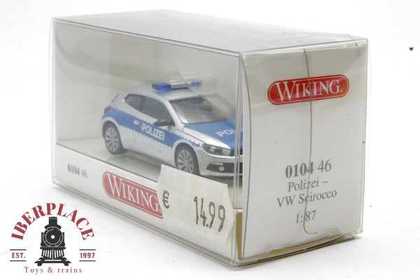 1/87 escala H0 auto-modelismo Wiking 0104 46 VW Polizei Scirocco