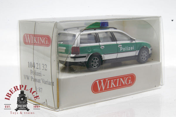 1/87 escala H0 auto-modelismo Wiking 104 21 32 Polizei VW Passat Variant