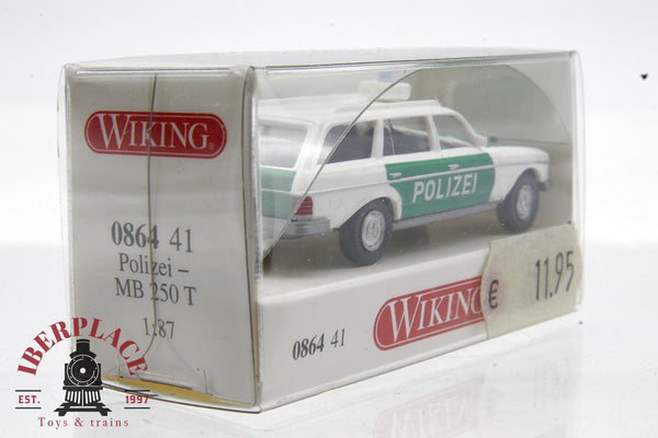 1/87 escala H0 auto-modelismo Wiking 0864 341 Polizei Mercedes Benz MB 250 T policia