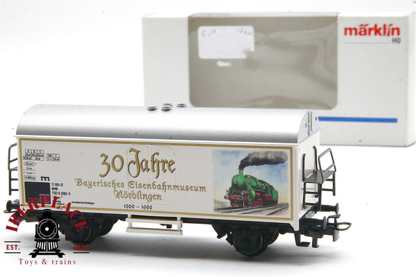 Märklin vagón mercancías Bayerisches Eisenbahnmuseum 1969-1999 H0 escala 1:87 ho 00