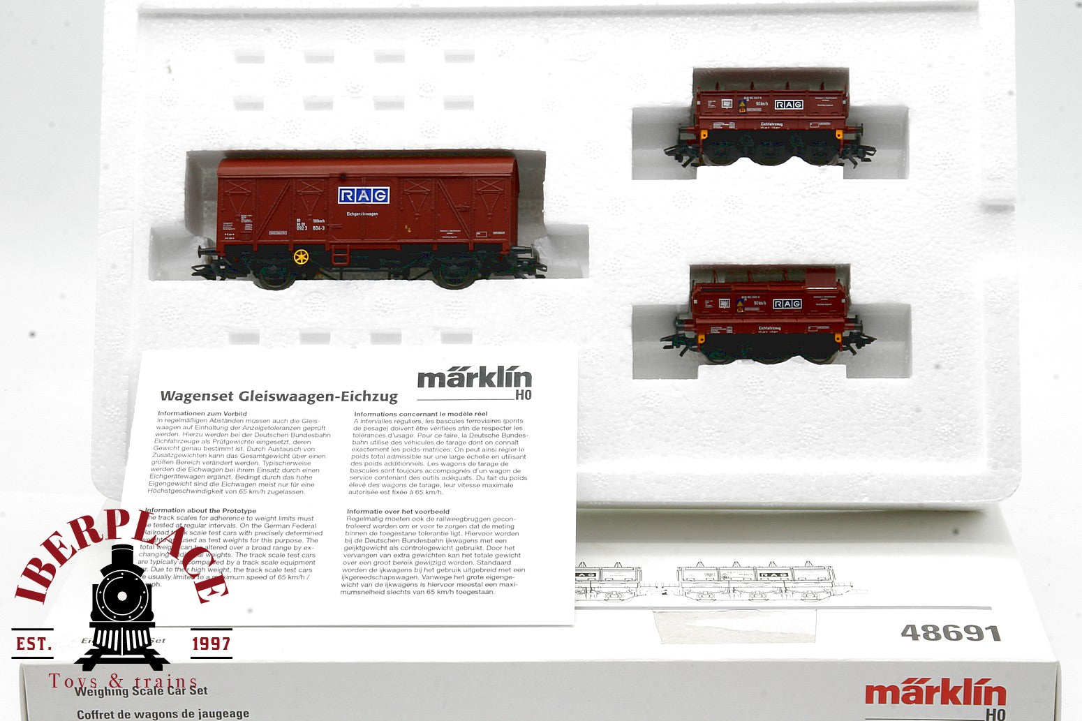 Märklin 48691 set vagones mercancías RAG DB escala H0 1:87 ho 00