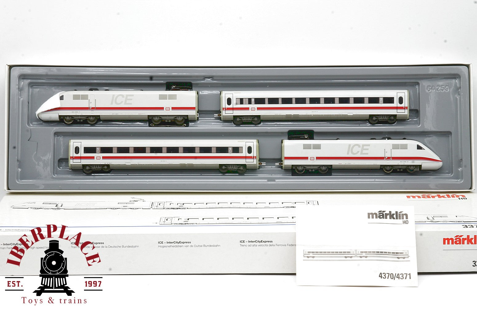 Märklin 3370 locomotora unidad de tren ICE InterCity Express DB escala H0 1:87 ho 00