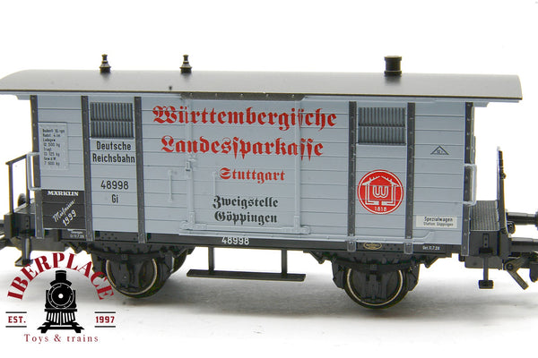 Märklin Museum 1999 vagón mercancías DR 48998 Stuttgart escala H0 1:87 ho 00