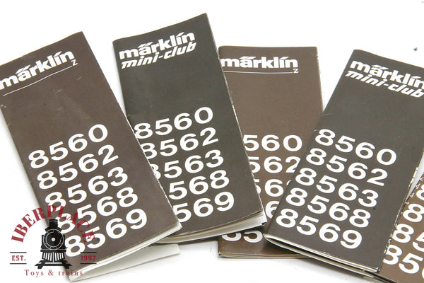 5x Märklin instrucciones de desvios  Z 1:220 Modelismo ferroviario