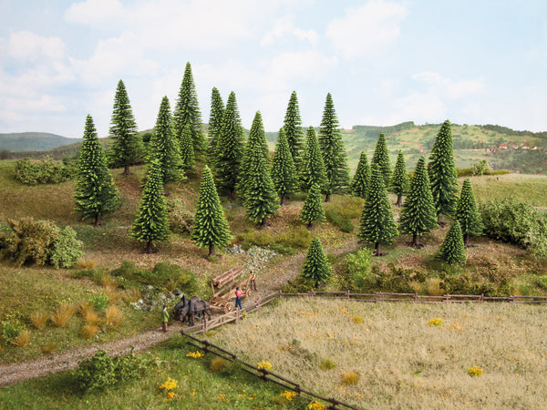 N Z escala 1:160 1:220 Noch 32925 Abetos paisaje model trees 10x 3,5-9cm