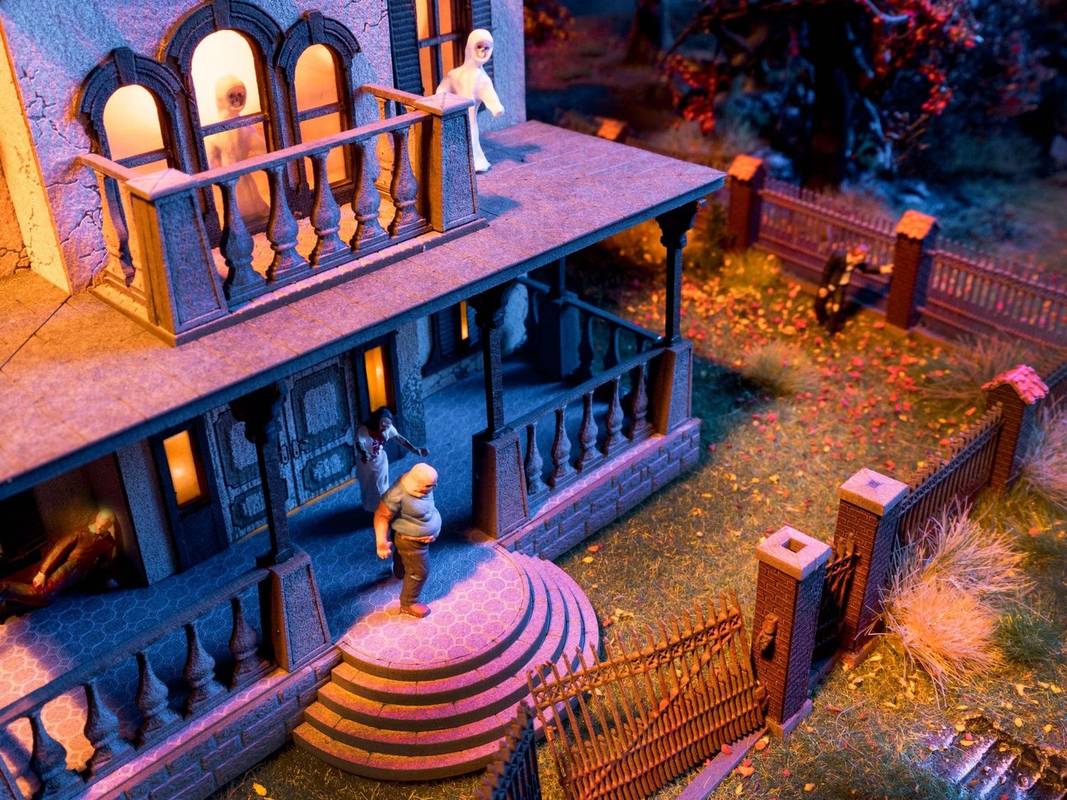 H0 1:87 escala ho Noch 66990 Casa embrujada con sonidos de lamentos de fantasmas y efectos de luz